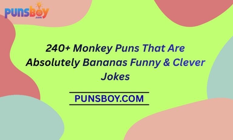 240+ Monkey Puns That Are Absolutely Bananas Funny & Clever Jokes