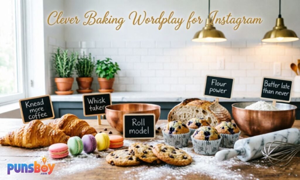 Clever Baking Wordplay for Instagram