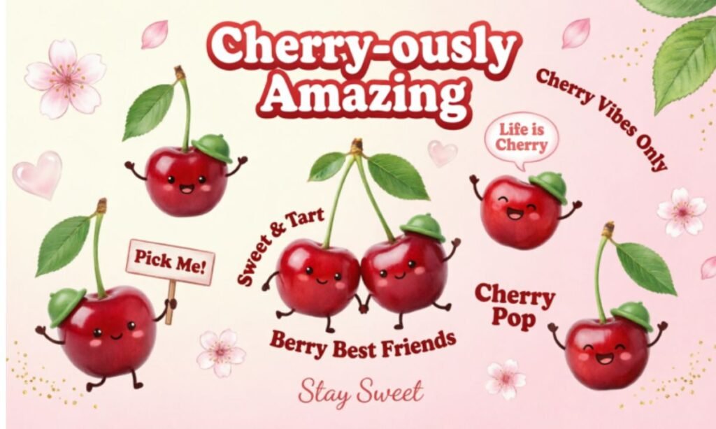 Clever Cherry Wordplay for Instagram