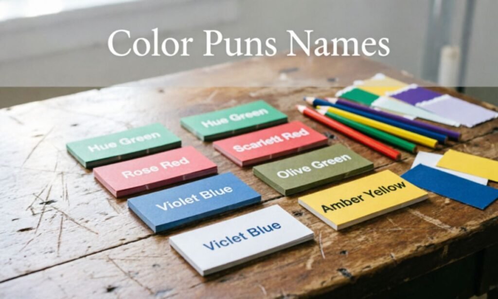 Color Puns Names