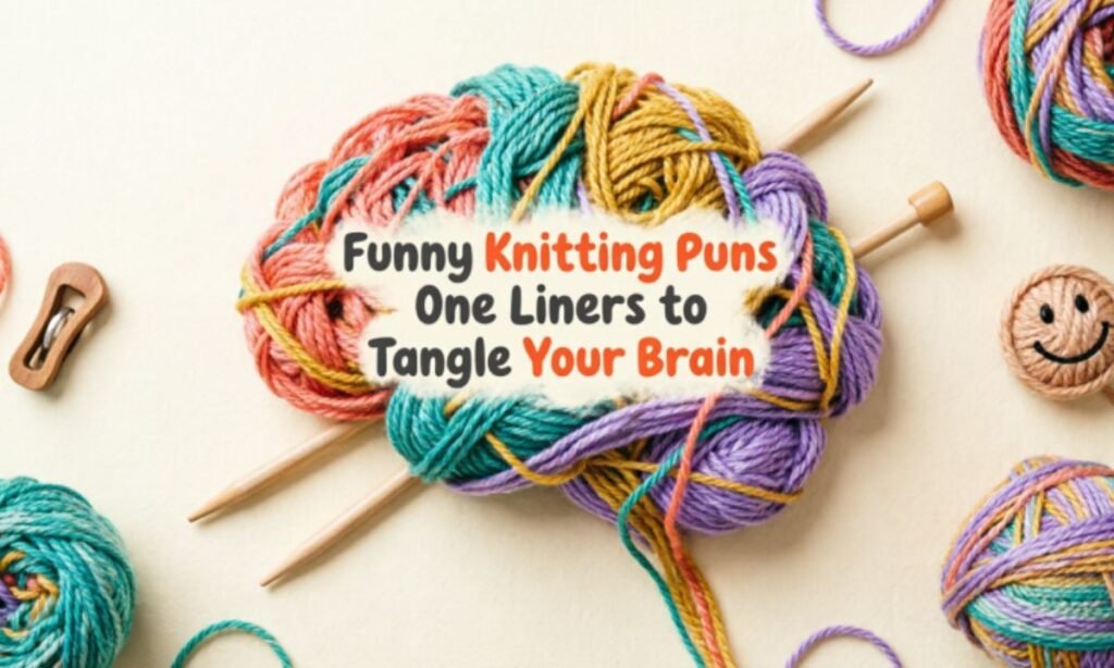 Funny Knitting Puns One Liners to Tangle Your Brain