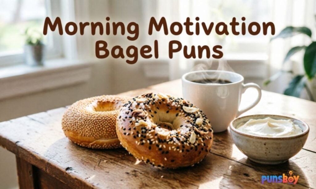 Morning Motivation Bagel Puns