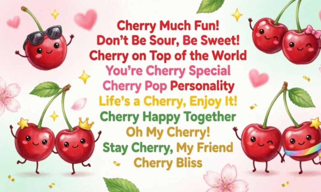 Punny Cherry Quotes That'll Make You Giggle