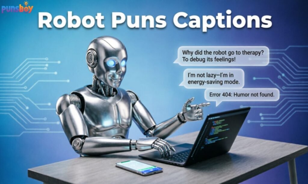 Robot Puns Captions