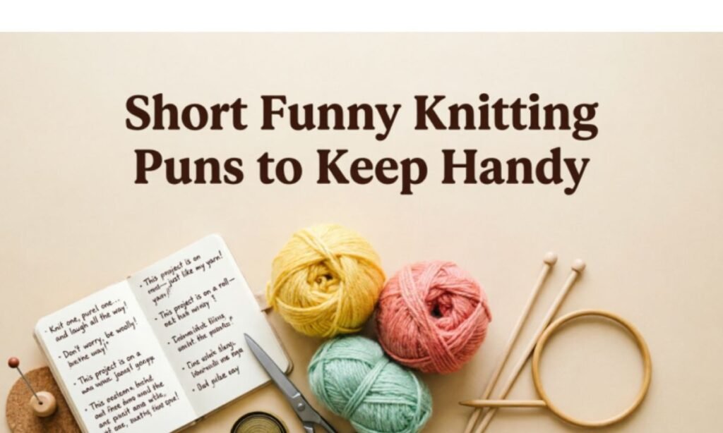 Short Funny Knitting Puns to Keep Handy