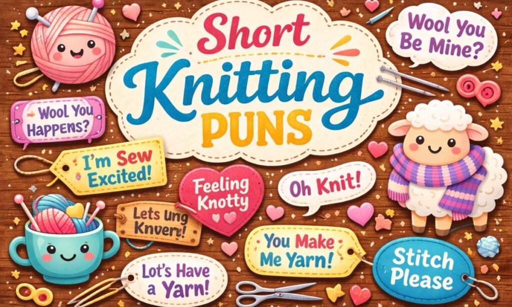 Short Knitting Puns