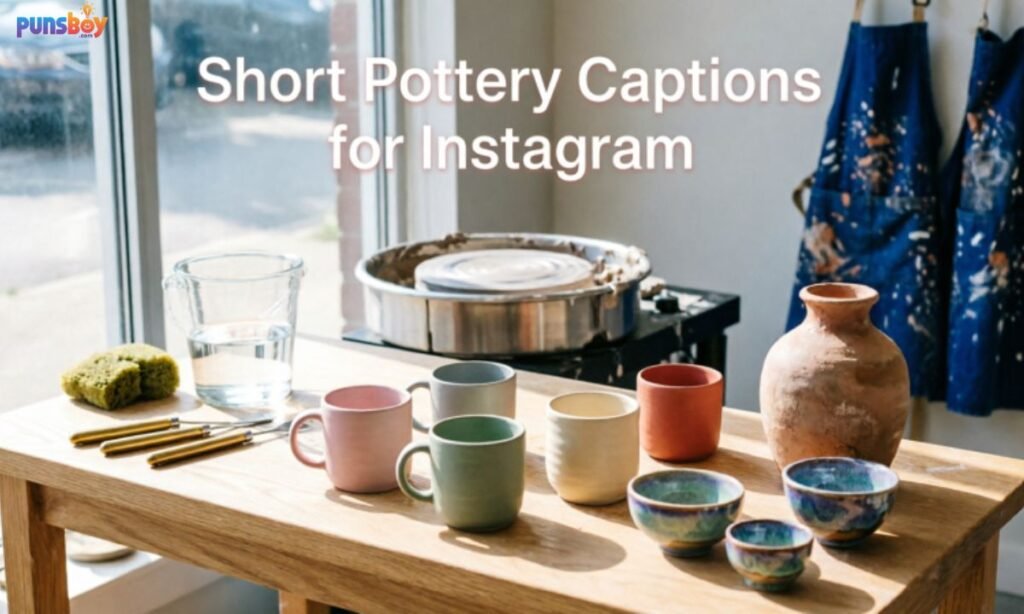 Short Pottery Captions for Instagram