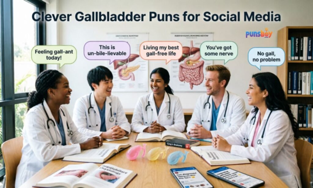 Clever Gallbladder Puns for Social Media