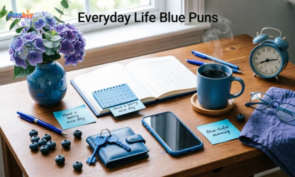 Everyday Life Blue Puns
