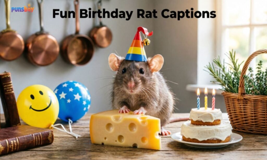 Fun Birthday Rat Captions