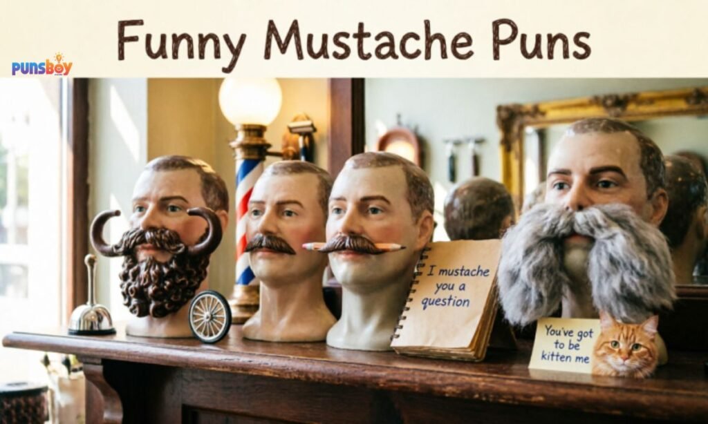 Funny Mustache Puns