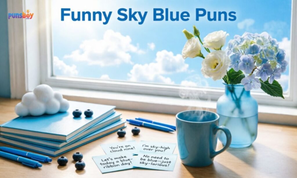 Funny Sky Blue Puns