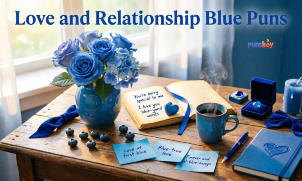 Love and Relationship Blue Puns