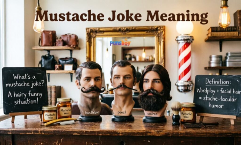 Mustache Joke Meaning