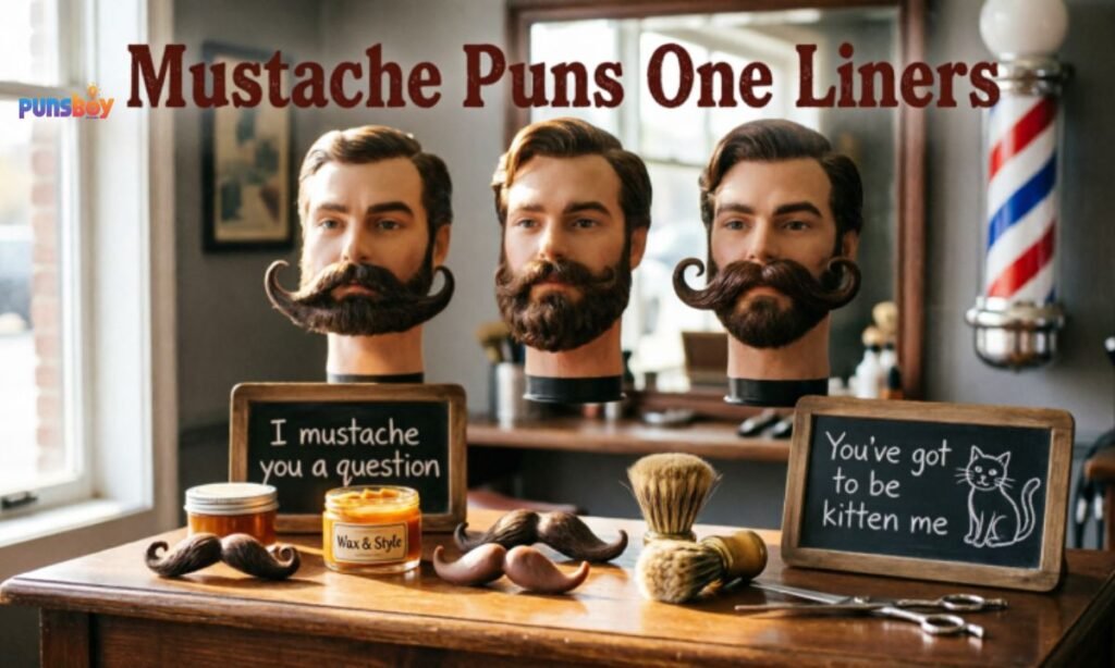 Mustache Puns One Liners