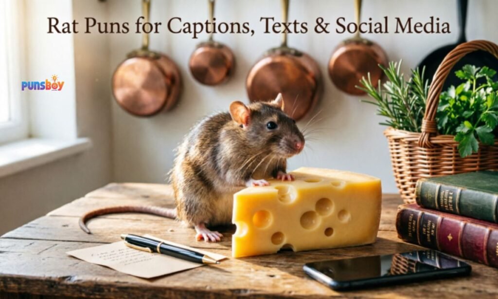 Rat Puns for Captions, Texts & Social Media