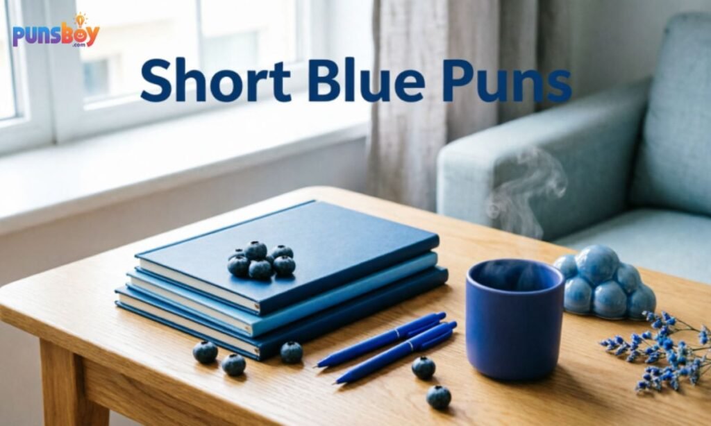 Short Blue Puns