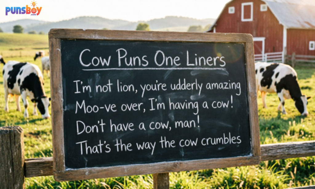 Cow Puns One Liners
