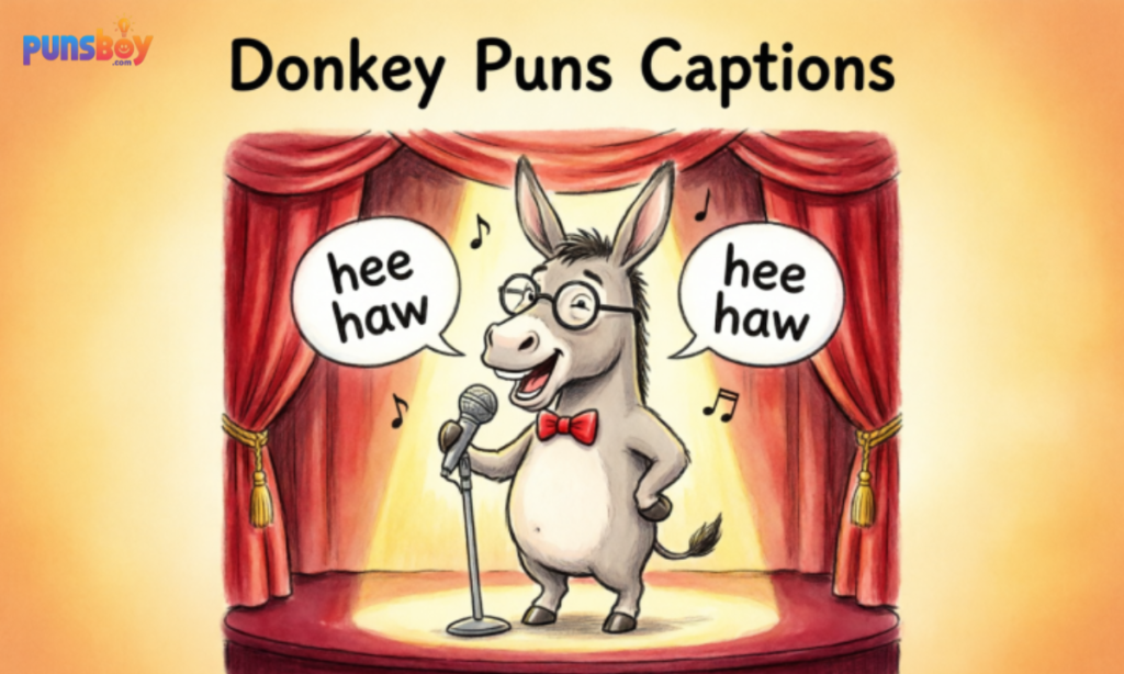 Donkey Puns Captions