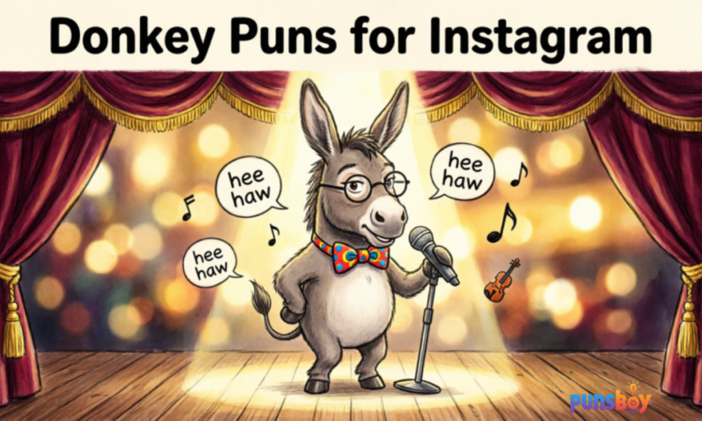 Donkey Puns for Instagram