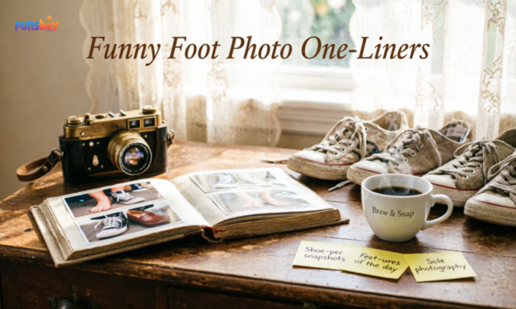 Funny Foot Photo One-Liners