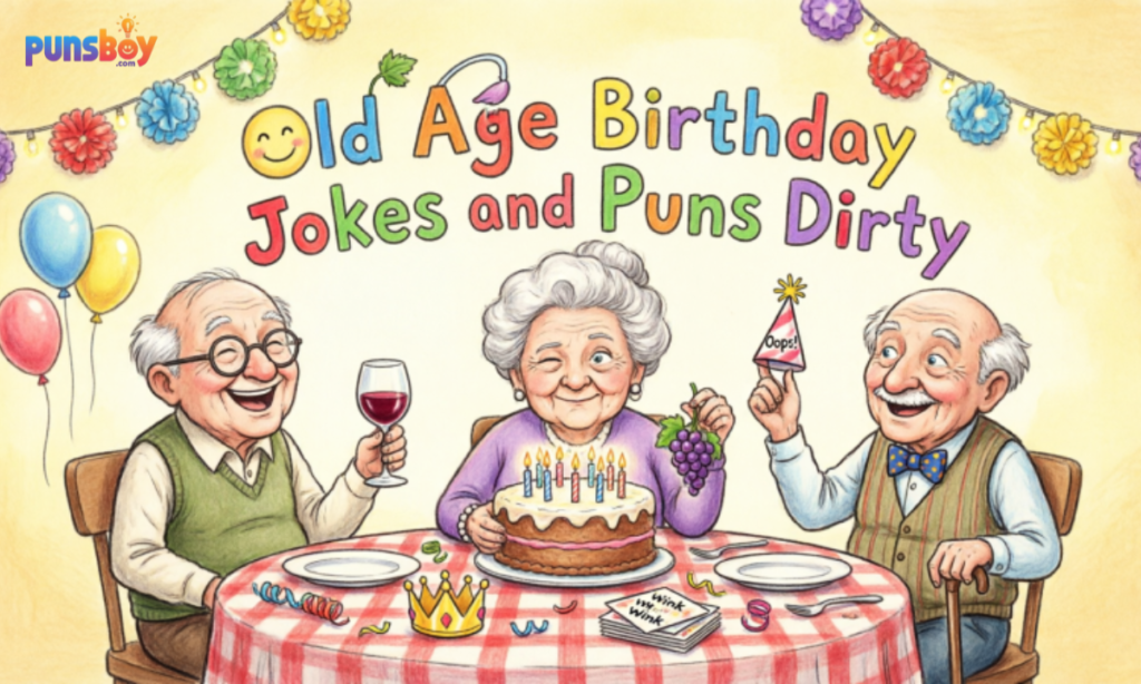 Old Age Birthday Jokes and Puns Dirty