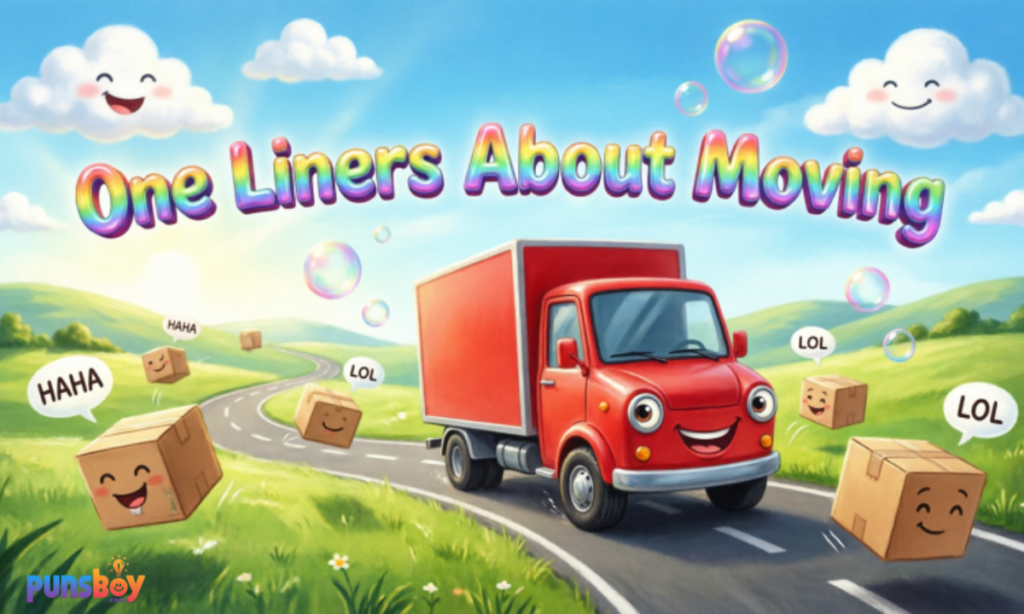 One Liners About Moving
