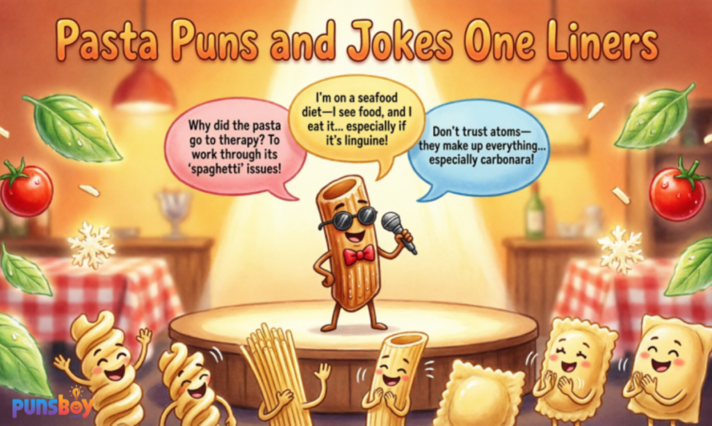 Pasta Puns and Jokes One Liners