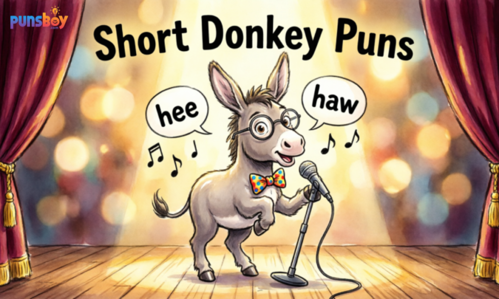 Short Donkey Puns