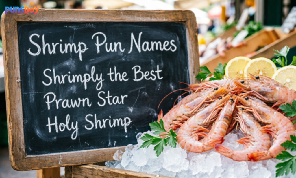 Shrimp pun names