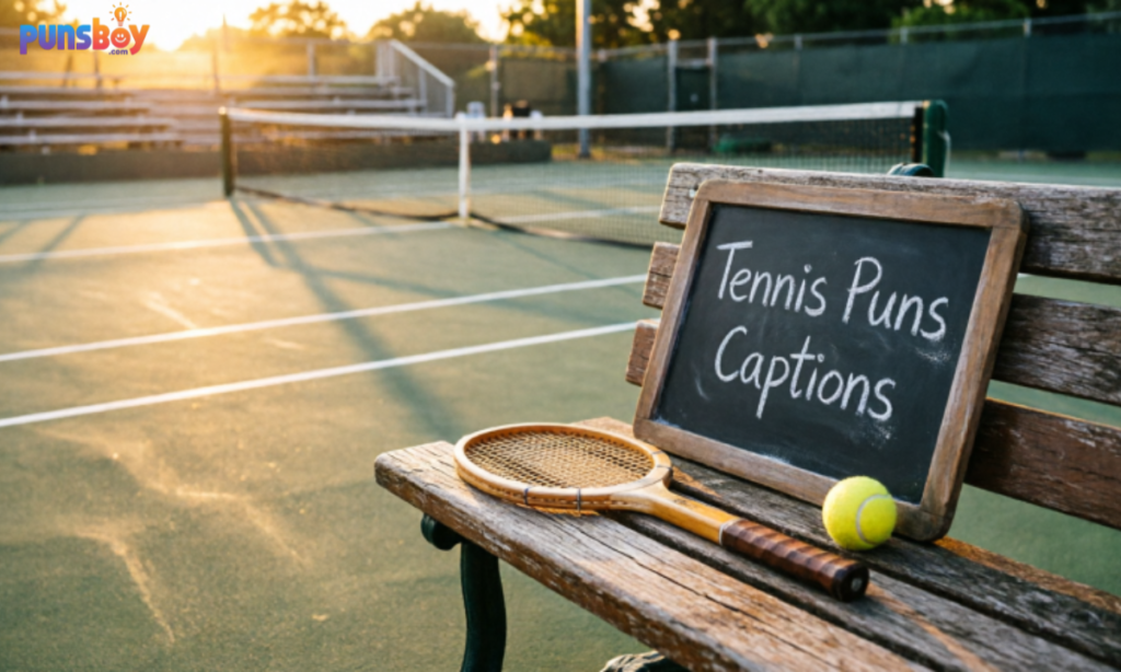 Tennis Puns Captions