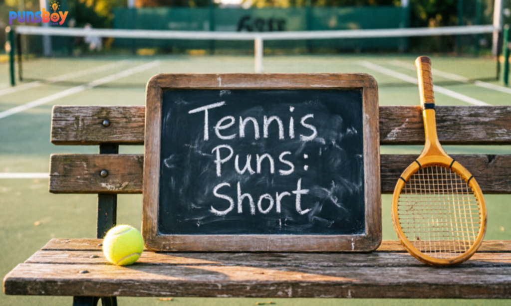 Tennis Puns Short
