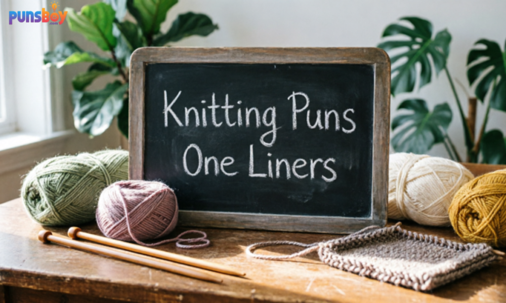 Knitting puns one liners