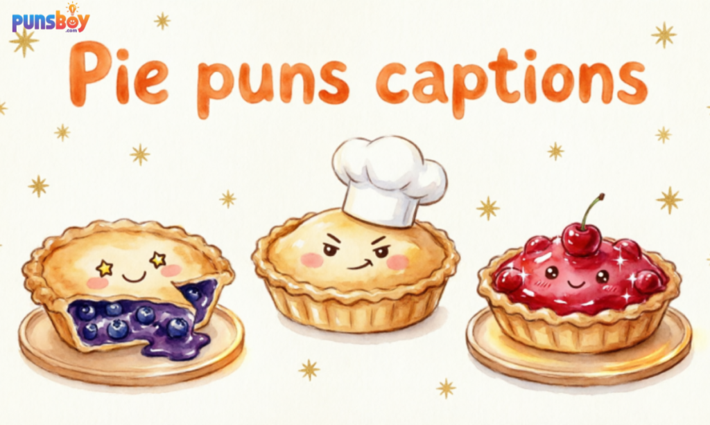 Pie puns captions