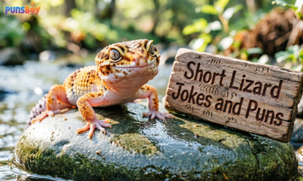 Short Lizard Jokes and Puns