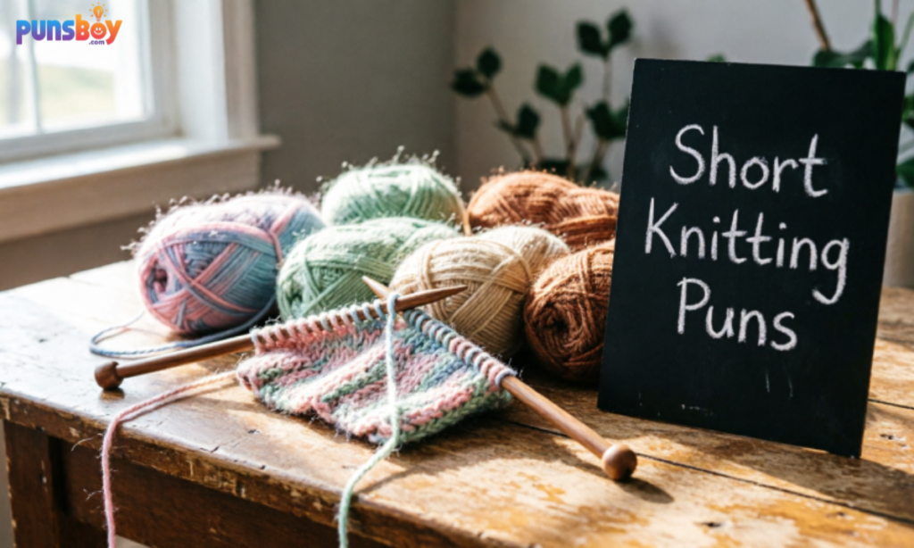 Short knitting puns