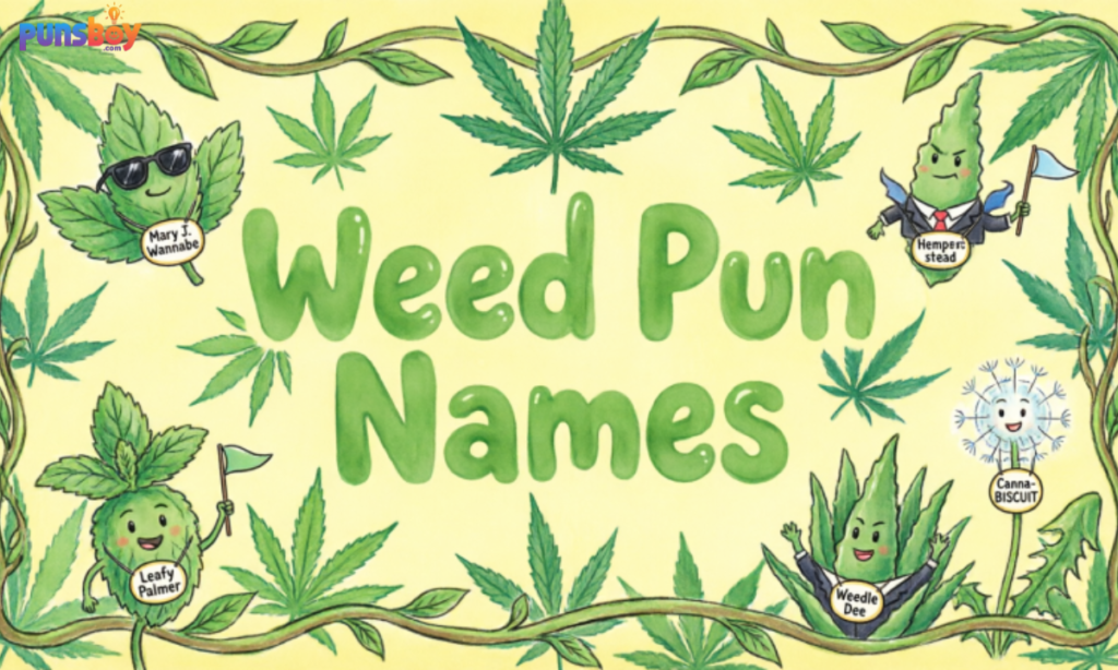 Weed Pun Names