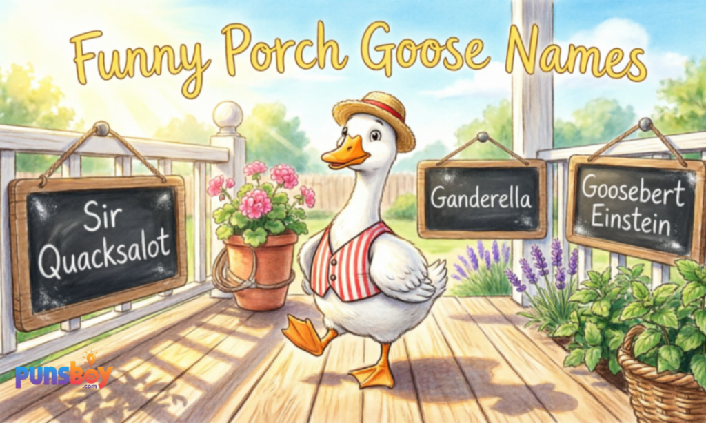 Funny Porch Goose Names