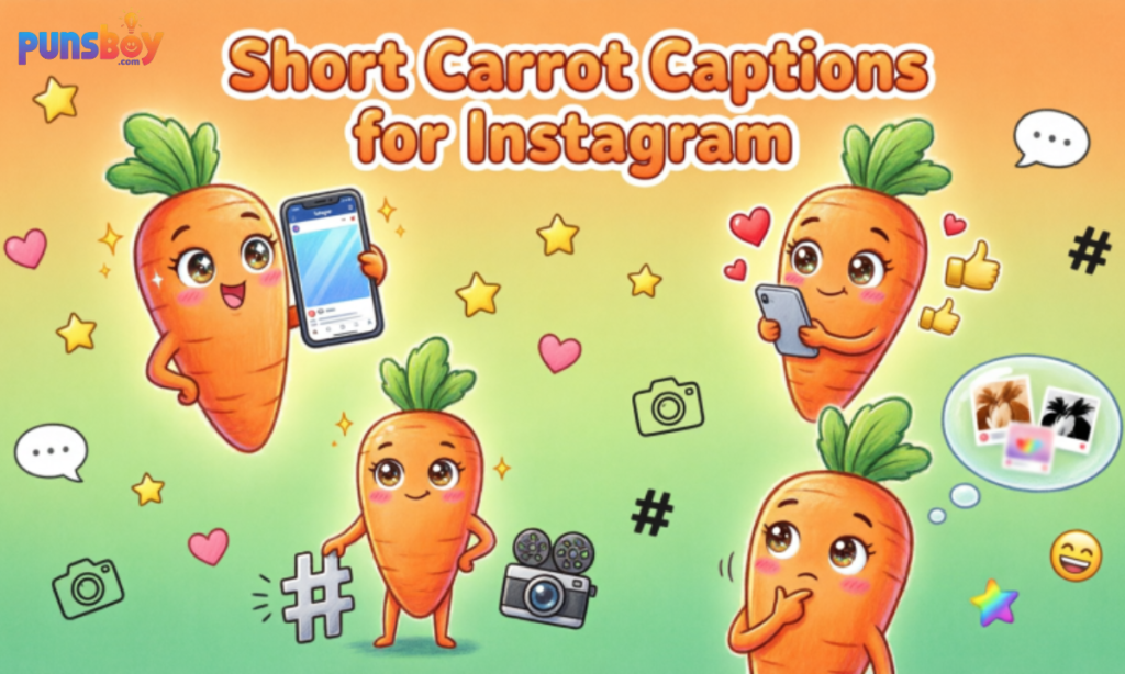 Short Carrot Captions for Instagram